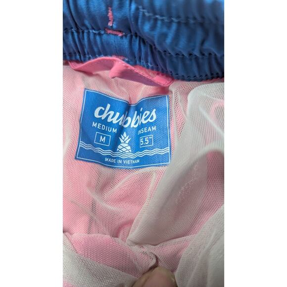 Chubbies mens pink athletic swim trunks shorts size medium - Picture 10 of 10